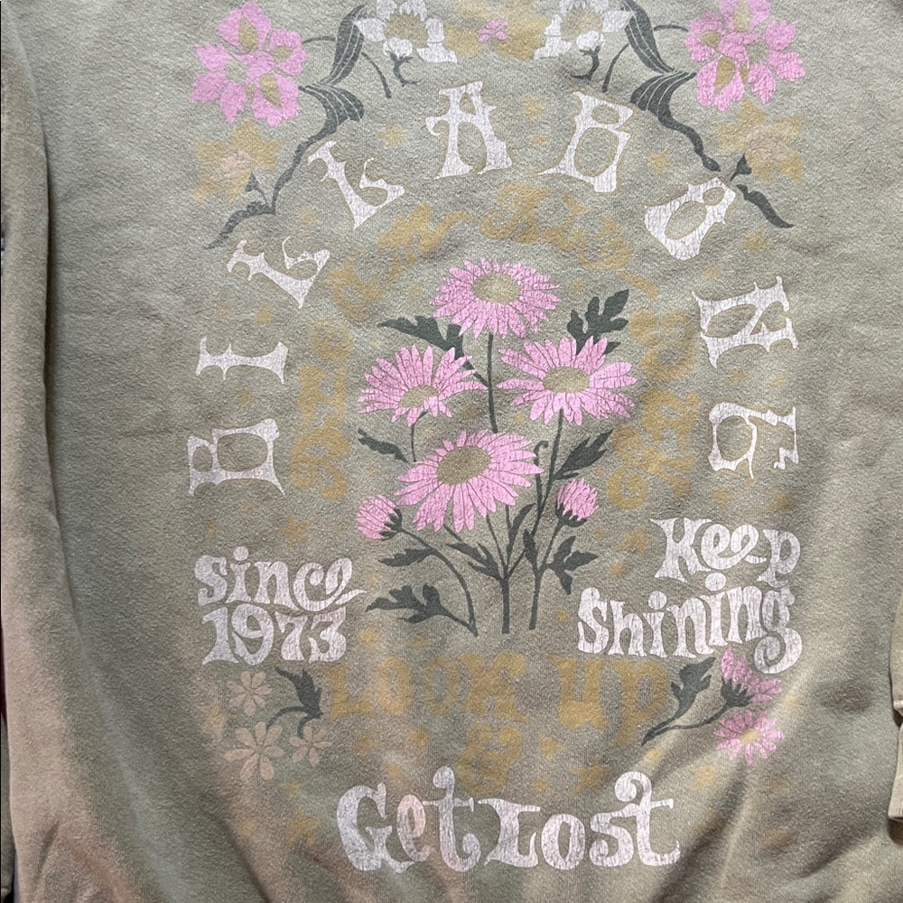 Billabong sage Green Sweatshirt size L - Picture 8 of 8